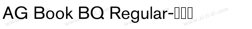 AG Book BQ Regular字体转换 AG Book BQ Regular字体转换
